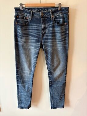 American Eagle AirFlex+ Slim Jeans Blue Tides 34x32